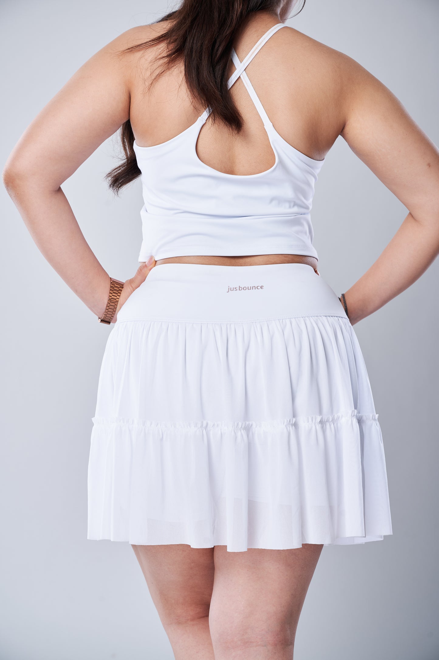 Match Point White Skort