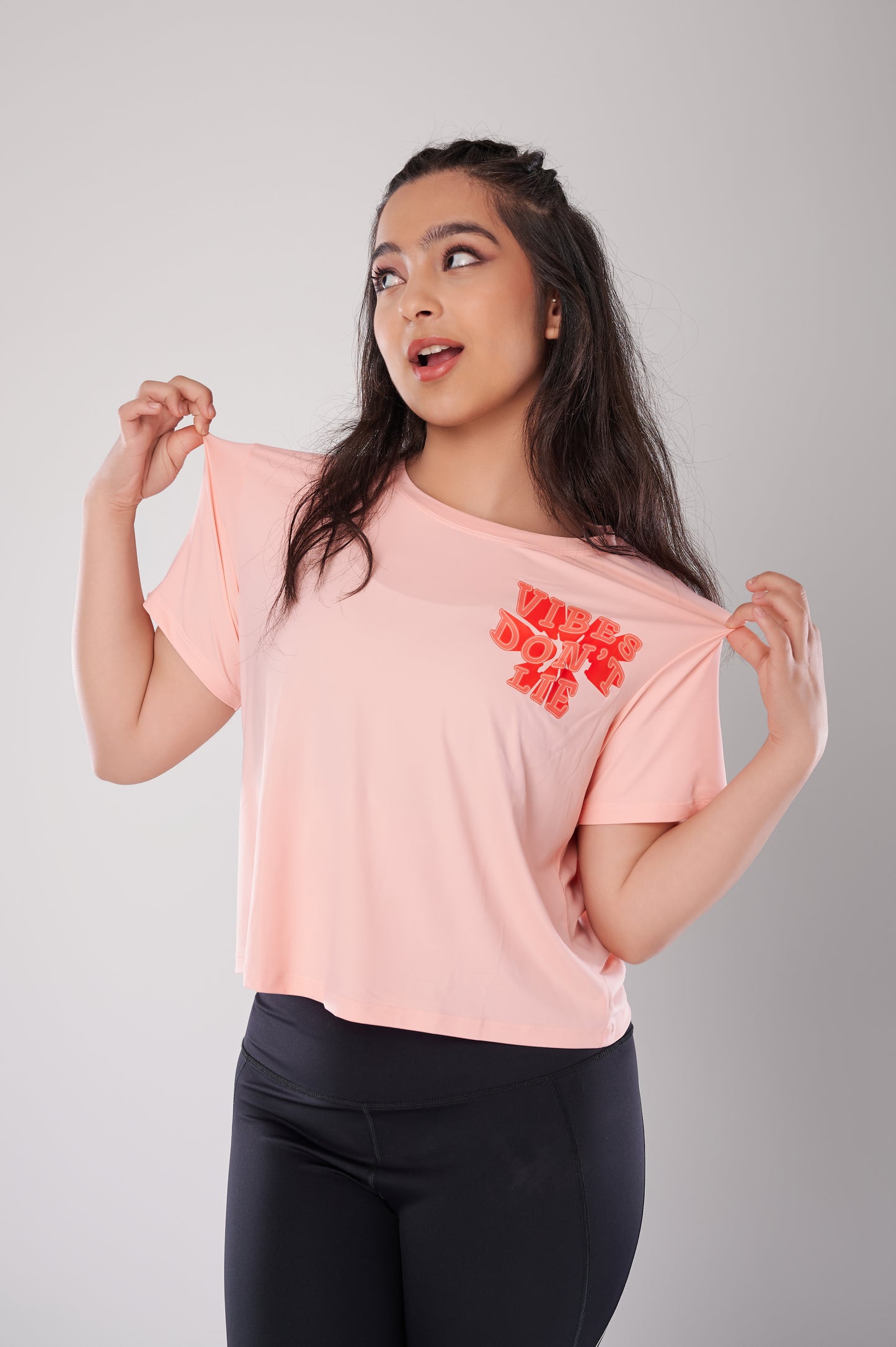 Vibes Don't Lie Peachy Tee