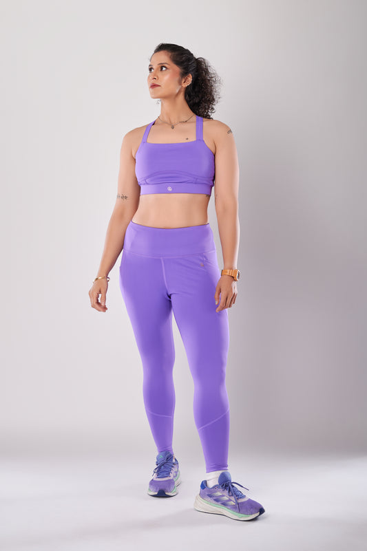 VioletFlow Cross Back Sports Bra