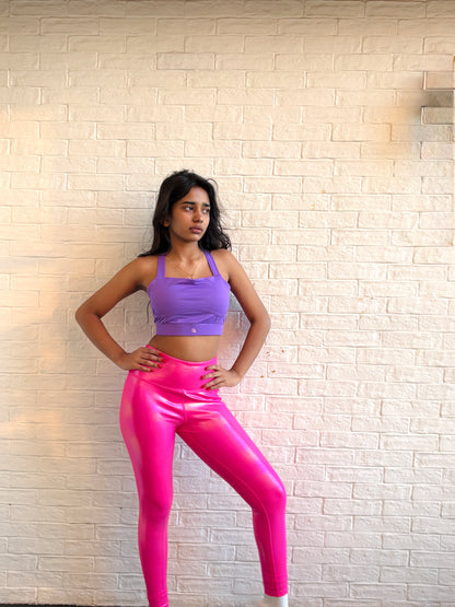 Got That Glow Pink Holo Leggings