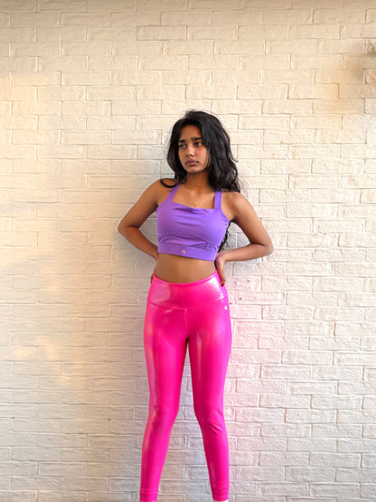 Got That Glow Pink Holo Leggings