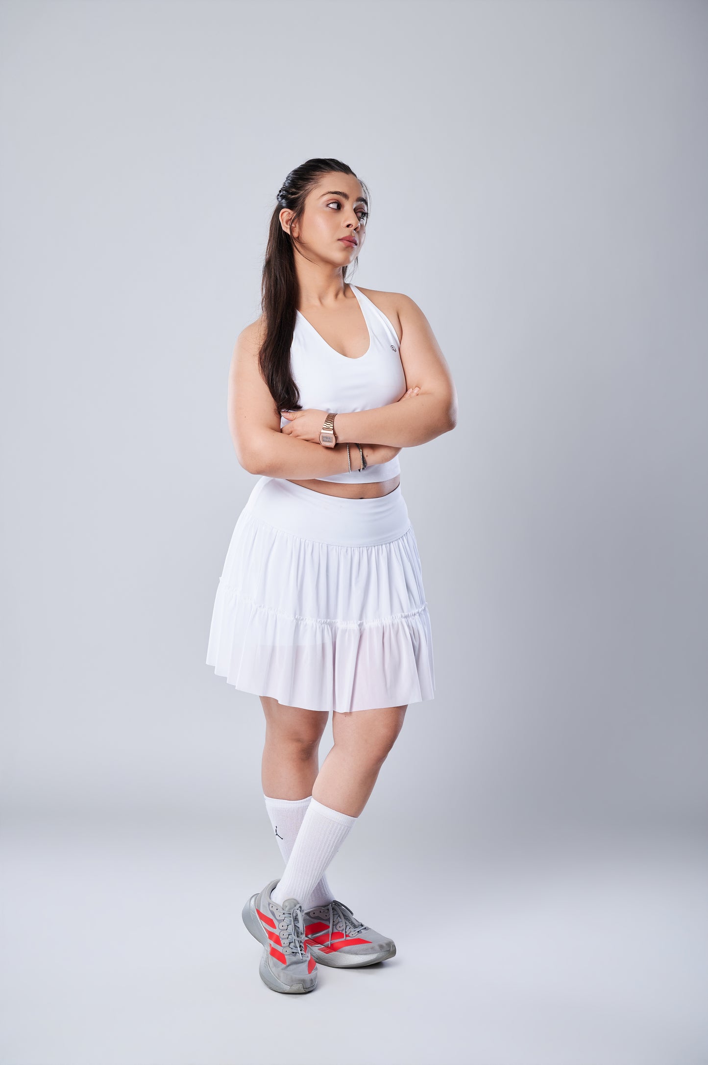 Match Point White Skort