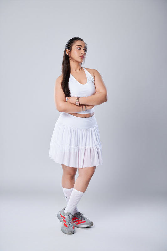 Match Point White Skort