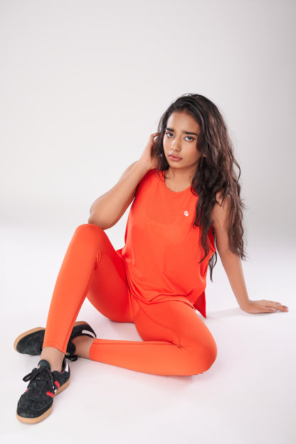 Candied Orange Overlapping Tank