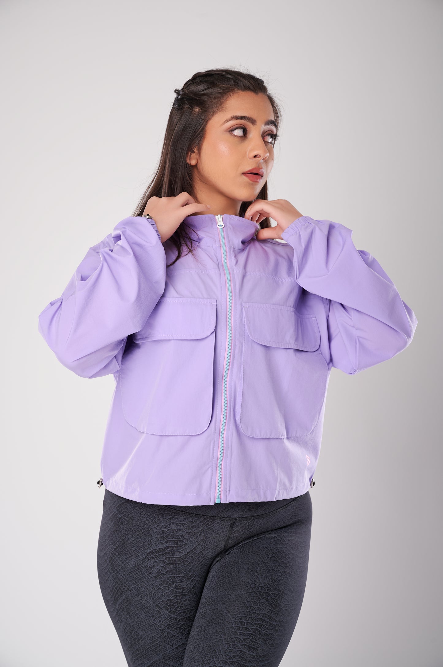 Being Pretty Lavender Cropped Jacket