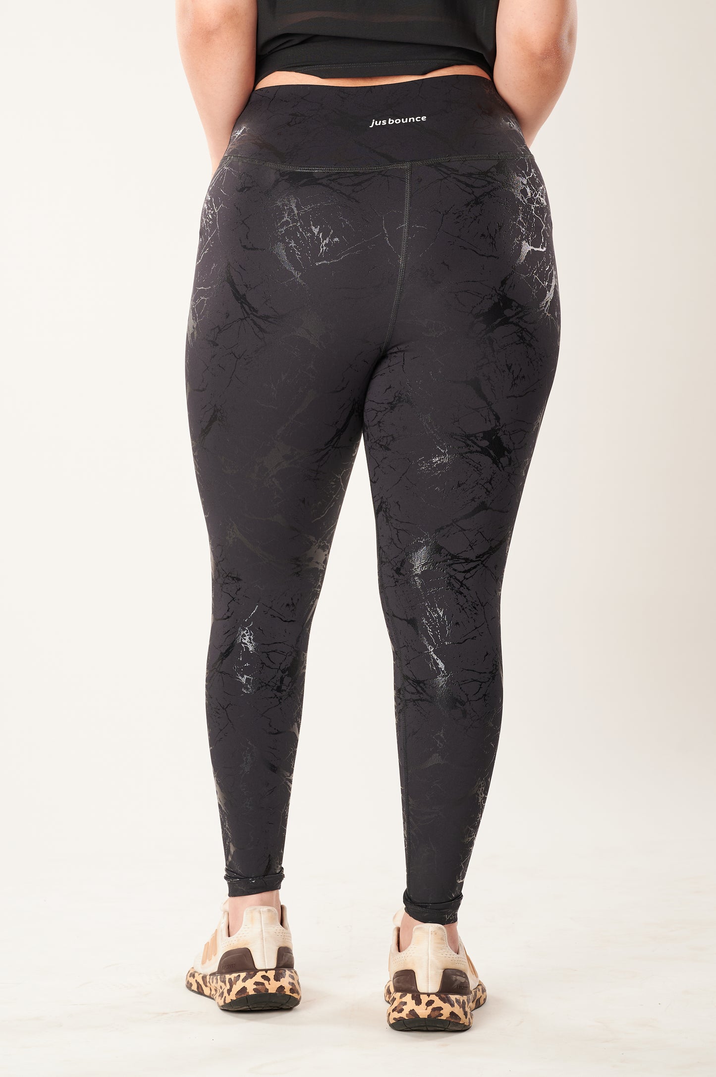 Black All Marble Leggings