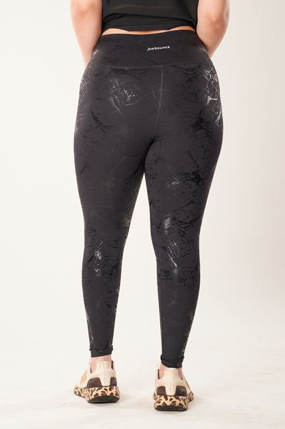 Black All Marble Leggings