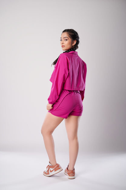 PowerPop Pink Cropped Jacket