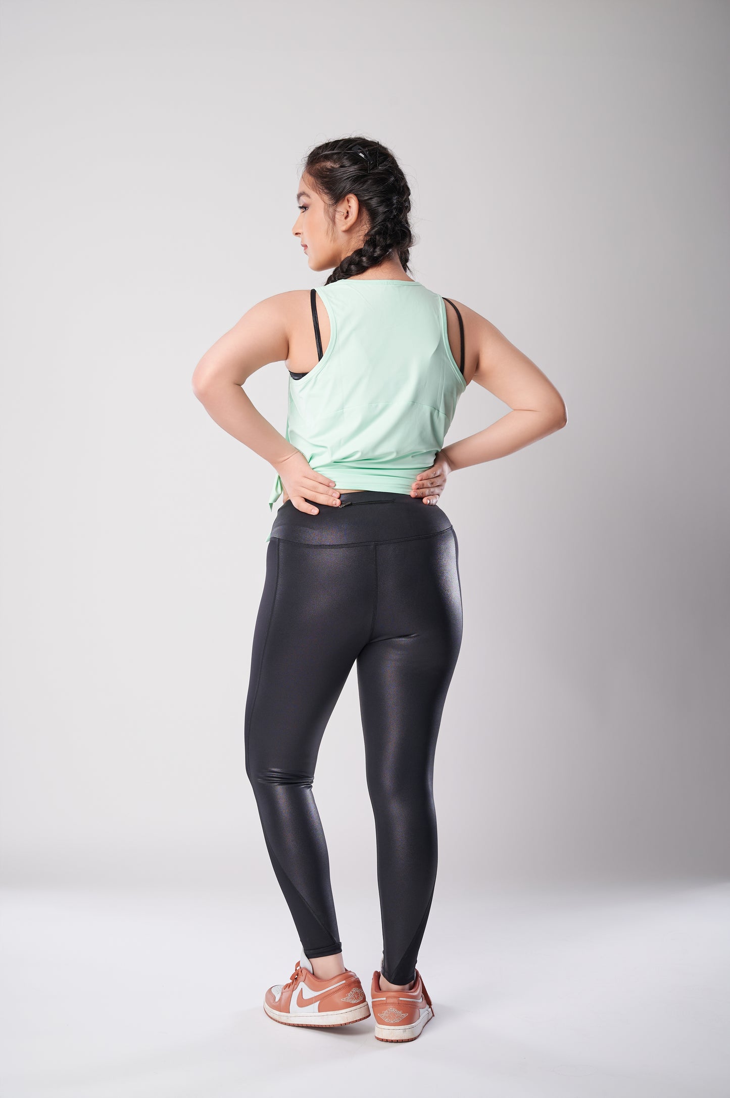 All For The Gram' Mint Tie-Up Tank