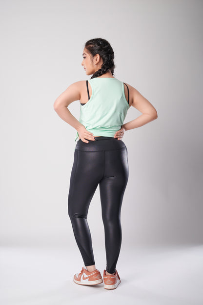 All For The Gram' Mint Tie-Up Tank