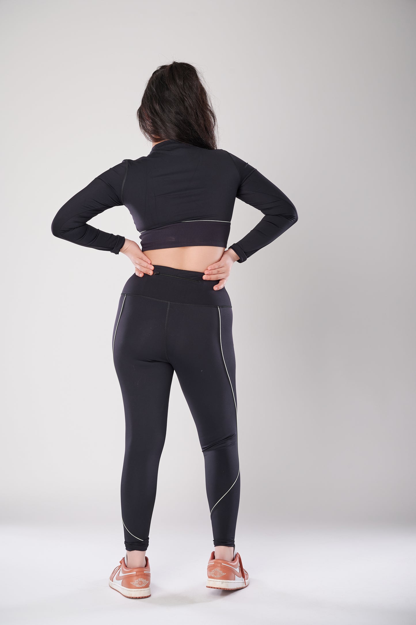 Black And Mint Leggings