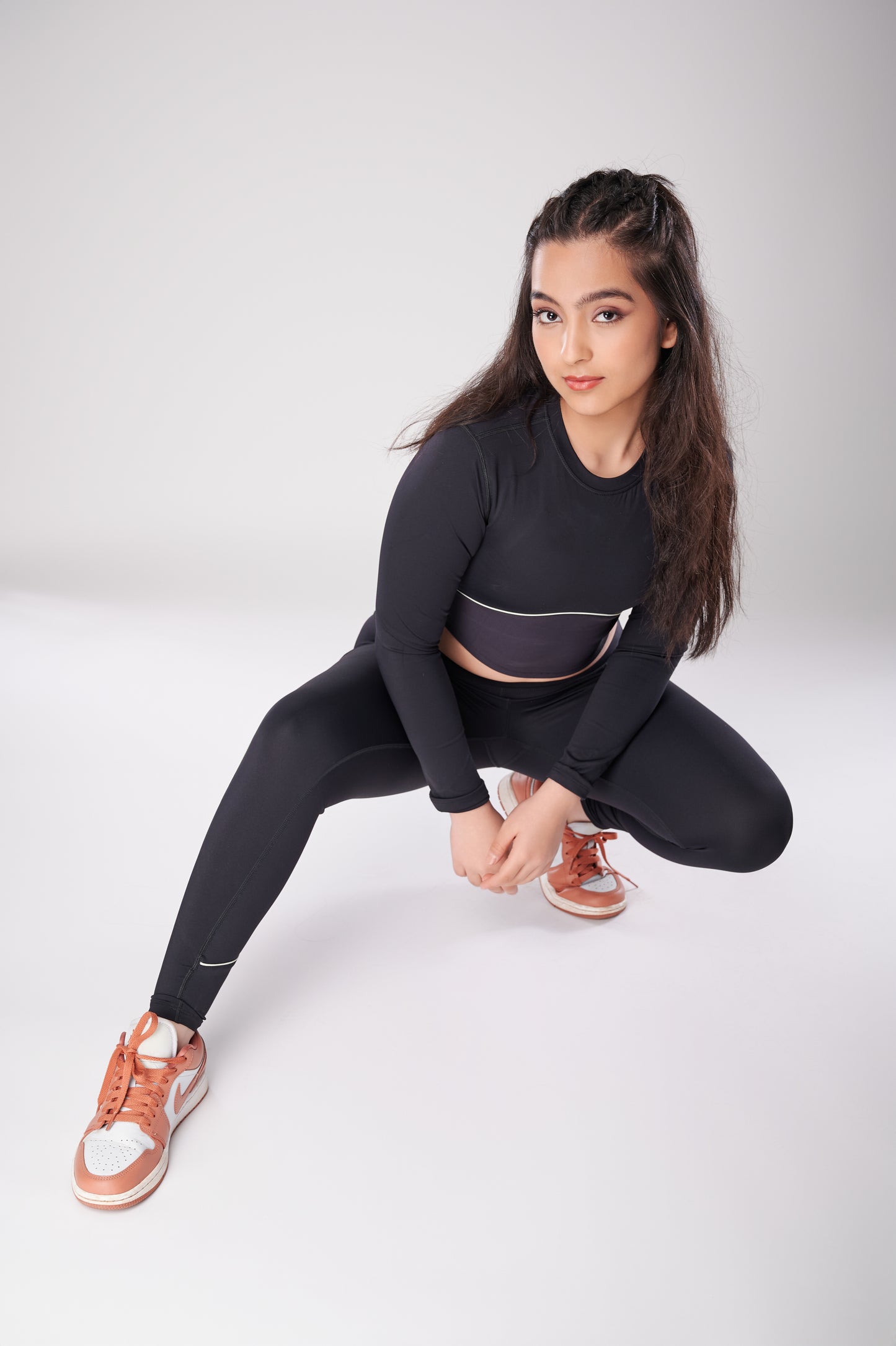 Black And Mint Leggings